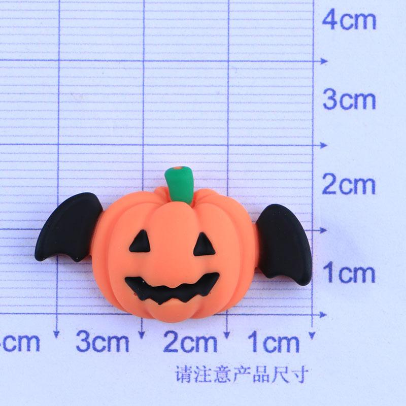 10 Pcs New Cute Halloween Pumpkin Flat Back Resin Cabochons Scrapbooking Diy Jewelry Hairpin Craft Decoration Accessorie A113