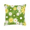 Small Daisy Print Pattern Pillowcase Square Cushion Cover Home Living Room Sofa Bedroom Bed Decorative Pillowcase