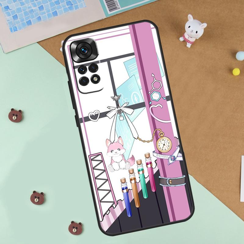 Hololive Case For Xiaomi Redmi 14C 10C 12C 13C Cover For Redmi Note 14 Pro 13 9 10 11 12 10S 11S 12S