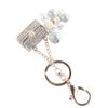 Crystal Trendy Gold 15cm Zinc Zinc Alloy Key Chains Purse Handbag Jewelry