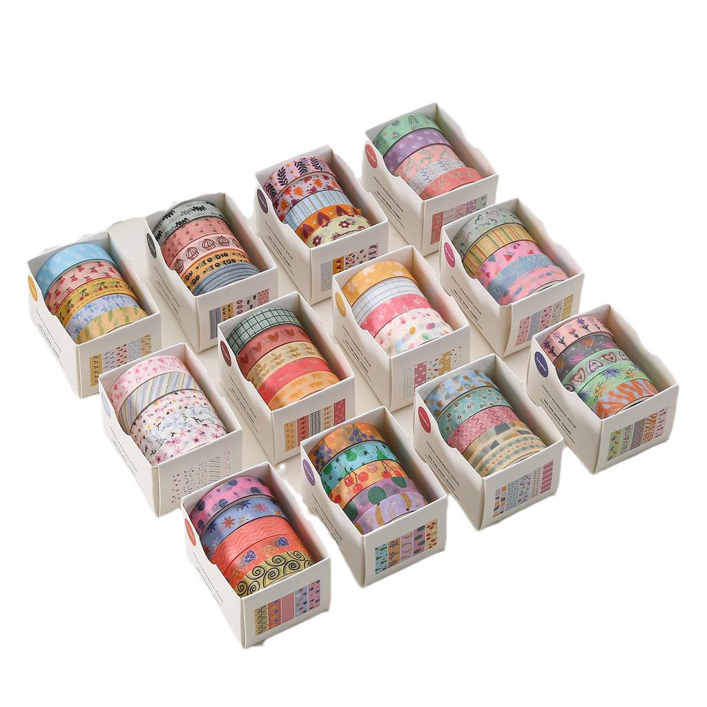Tianquan Miaowu Washi Tape Set Cute Cartoon Decorative Paper Tape for Journaling Scrapbooking DIY Craft Sticker Supplies