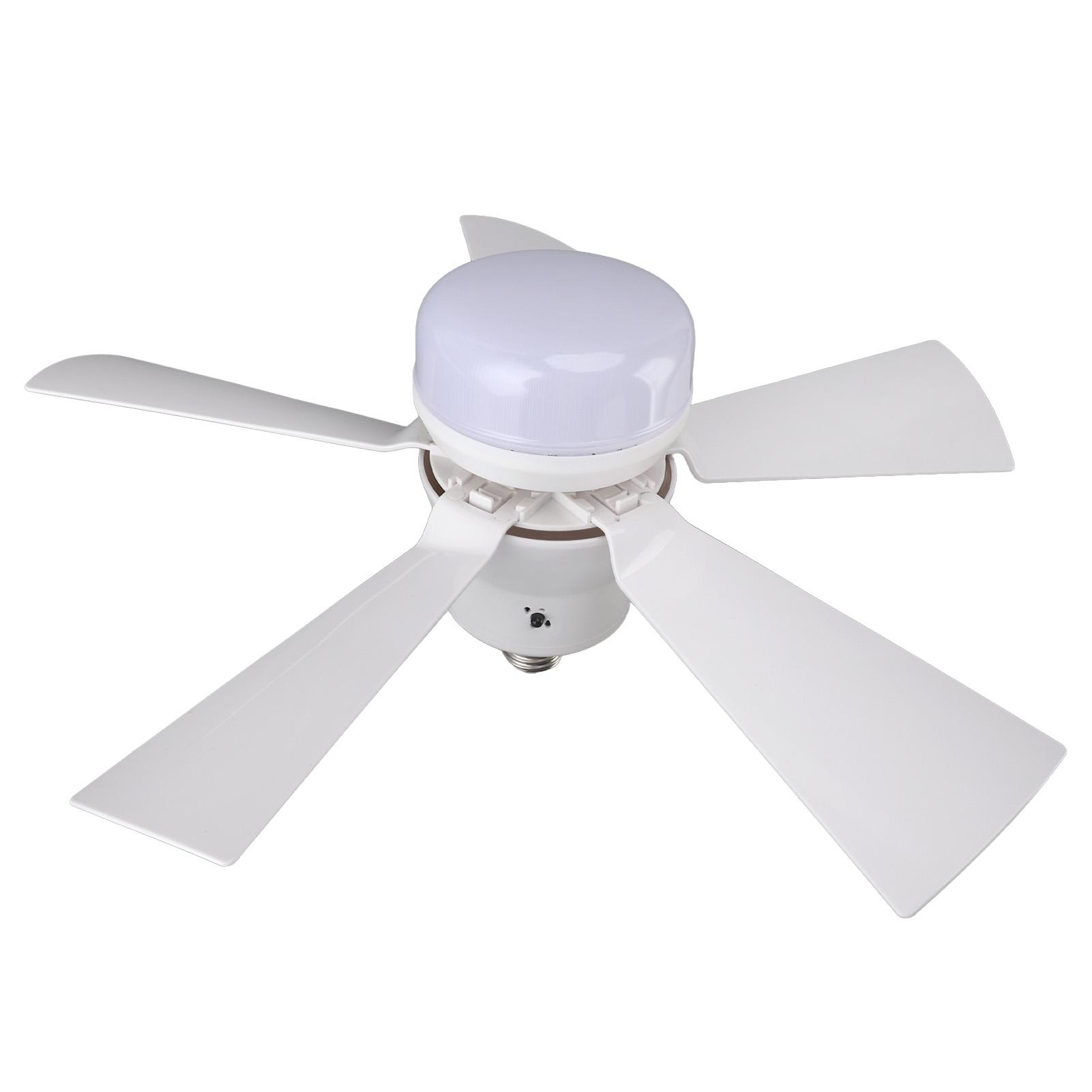

Ceiling Fan Light Dimmable 3 Color Temp 3 Wind Speed 1H 2H 4H Timer E26 Small Fan Lamp with Remote for Bedroom Kitchen белый