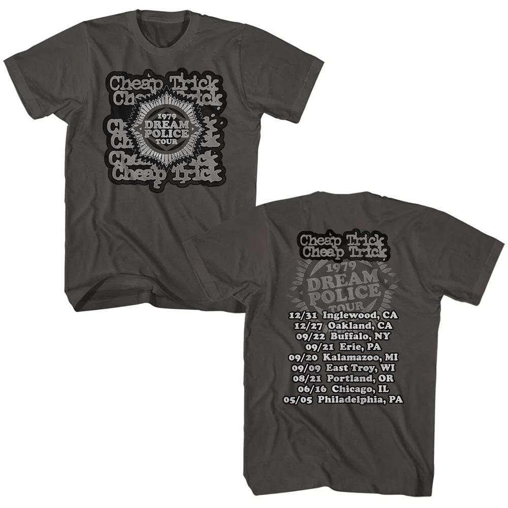 Cheap Trick 1979 Dream Police Tour Dates Men s T Shirt Rock Music Concert Merch 4XL