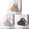 Handmade Polyester Shell Shape Party Purse With Diamond Accents For Night Out