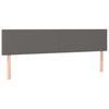 Box Spring Bed with Mattress Gray 160 x 200 cm Faux Leather