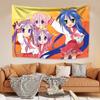 Lucky Star Izumi Konata Anime Kawaii Wall Tapestry  Japanese Style Home Decor Hanging Carpet for Bedroom Background Cute Room