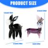 Glass Donkey Miniature Statue Handcrafted Crystal Animal Figurine Home Desk Shelf Decors Housewarmings Birthday Gift