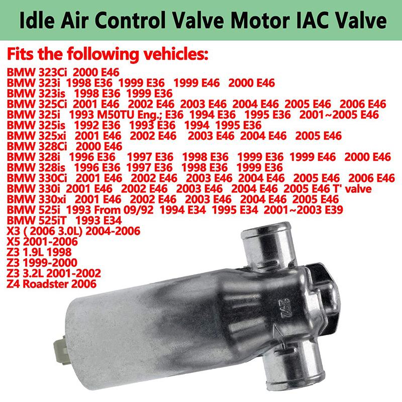 Idle Air Control Valve (Iac Valve) 0280140545 Compatible With Bmw 323I, 325I, 328I, 525I, 528I, M3, X5, Z3, Z4