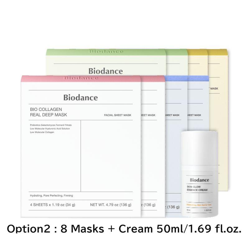 Biodance Real Deep Mask & Essence Cream Set Hydrogel Mask + Moisturizing Cream (Option 1 / Option 2)