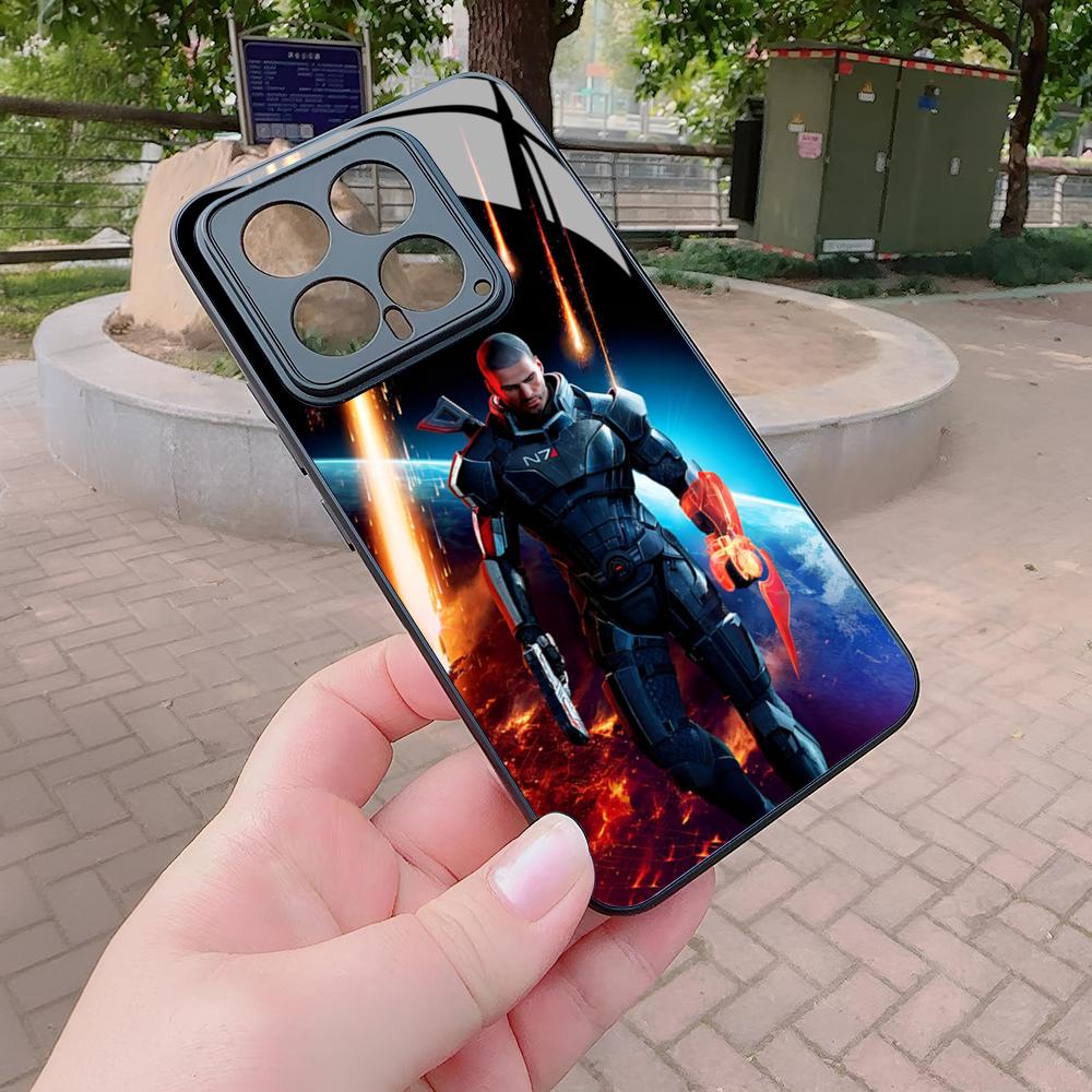 N7 Mass Effect Phone Case for Xiaomi Redmi Note 13 12 11 10 13c 9t 12s 11s 12c Pro glass Cover