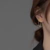 925 Sterling Silver Fashion Exquisite Twist Long Chain Tassel Dangle Earrings for Women Fine Jewelry Accessories