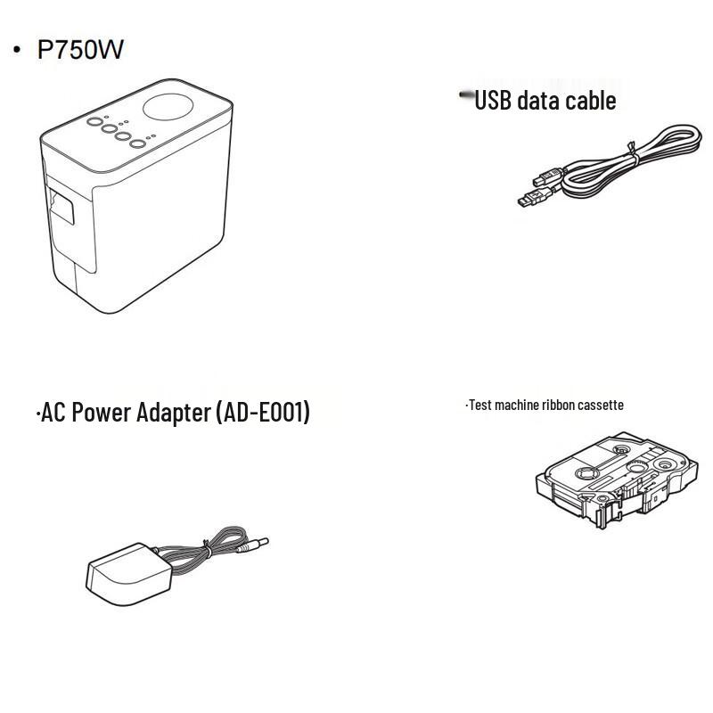 Brother PT-P750W Network Label Printer CN plug (adapter included)