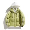 Men's 2026 Autumn/Winter Hooded Cotton Jacket - Thick, Warm, Trendy Striped Design for Couples