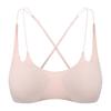French Sexy Back Underwear Women's Summer Small Breasts Gathering Underwear Thin Cross Thin Shoulder Straps No Steel Ring Bra