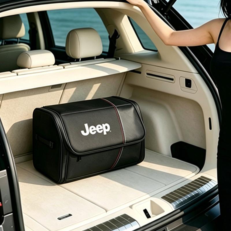 Collapsible Trunk Organizer Portable Car Storage Box Accessories For Jeep Renegade Wagoneer Avenger Recon Wrangler JK Valve Stem AKT1