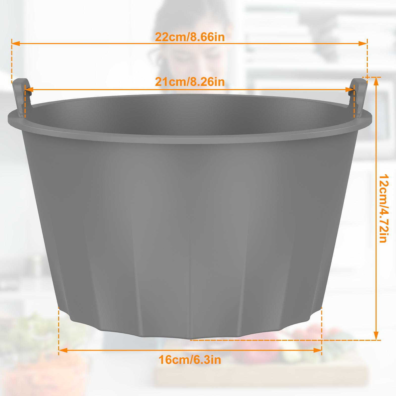 

Silicone Slow Cooker Liner for 6-8QT Pot Reusable Slow Cooker Insert Liner Leakproof Heat Resistant Slow Cooker Silicone Insert сірий