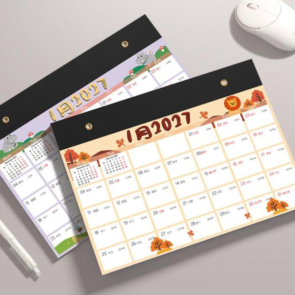 2027 Wall Calendar 12 Months Agenda Planner Time Tool Monthly Schedule Planner Office Home Use