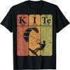 Kitesurfing Periodic Table Elements Kiteboarding Retro T-Shirt(14)