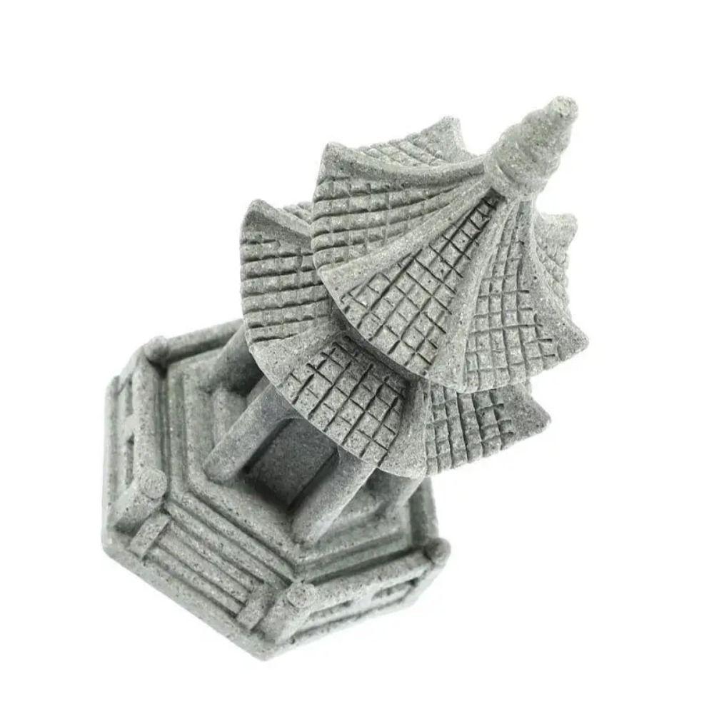 Multifunctional Gardening Sandstone Pagoda Pagoda Garden Miniature Sculpture  Aquarium Hiding Cave