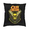 Vibrant Ozzy Osbourne Square Throw Pillow Case Decoration 3D Two Side Print Rock Band Heavy Metal Cushion Cover for Living Room