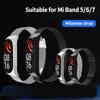 Xiaomi Mi Band 7 6 5 Edition Mailand Armband Schnalle Smartwatch Ersatz Metallarmband, geeignet für das Edelstahlarmband