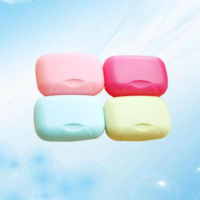 4 Pcs Portable Soap Box Waterproof Storage Rack Cover Gym Travel Lightweight Drainage Design Easy Clean Non Deform Soap
