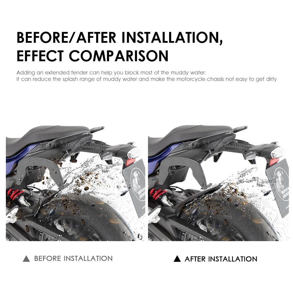 For BMW F900XR F 900 XR - Motorcycle Front Mudguard Fender Rear Extender Extension