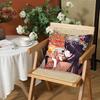 KKomi Cant Communicate Cushion Cover Silky Short Plush Invisible Zipper Dustproof Sofa Pillow Case for Home Decor
