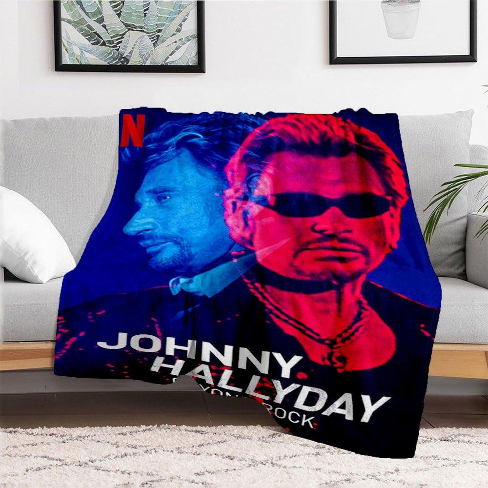 Johnny Hallyday Beyond Rock: Limited Edition Memorabilia SetBlanket Flannel Throw Blanket for Sofa, Bed, Travel, Camping, Office, Couch, Cha