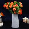 1/3 Stück Künstliche Blume Seidenrosen-Strauß Kunstblume für Hochzeit Zuhause Zimmer Gartenparty Herbst Weihnachten Dekor Künstliche Florale
