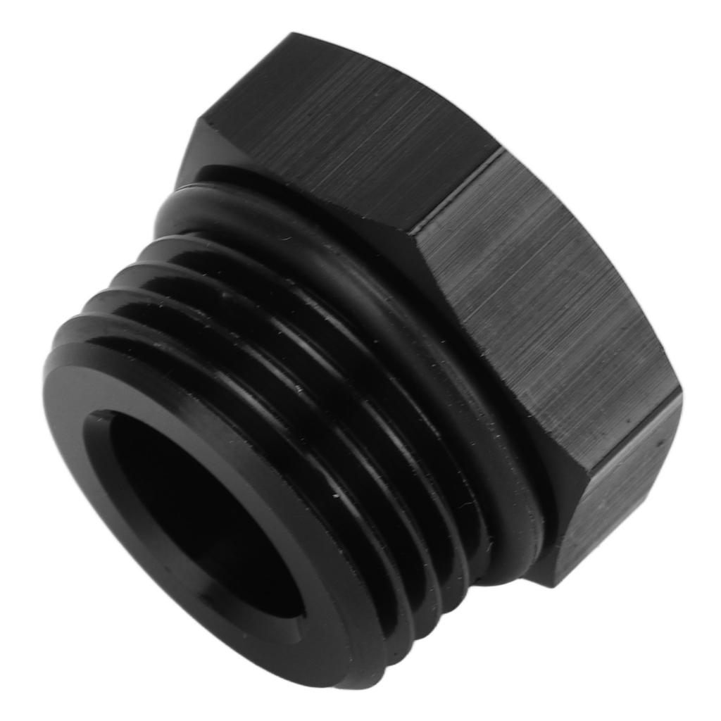 Block Off Plug Fitting Adapter Male Hex Steel Universal 4000PSI Black for VehicleAN10