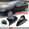 For VW Golf MK6 GTI R GTD 2009- 2Pcs Side RearView Mirror Cover Caps Mirror Tools Case Gloss Black Tuning New