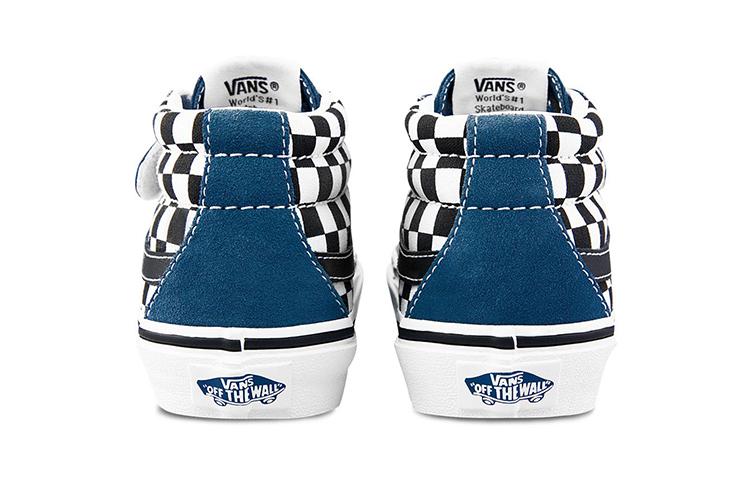 Vans SK8 Reissue V Mid top Kids' Skateboarding Shoes Black White Children Aged 3 7 Years Old VN0A346Y2JE