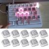 Teclado PC em Branco 10 Peças Perfil XDA Suplementos 1U Teclado Gamer Botão de Tecla DIY Teclados
