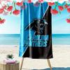 Carolina Panthers Print Beach Towel, Large Soft Quick Dry Towel for Beach Camping Swimming