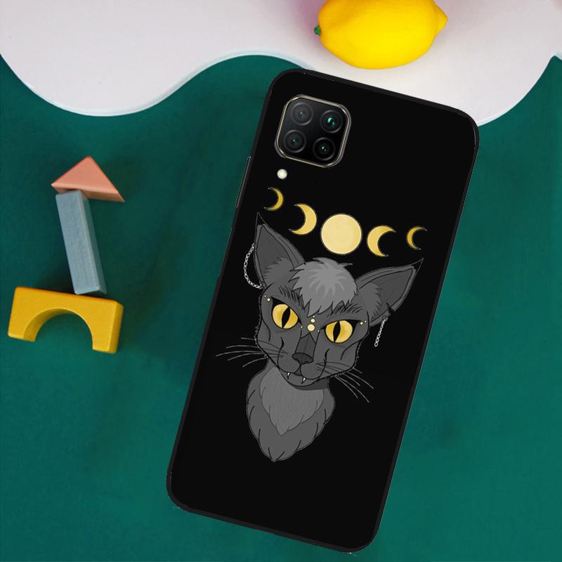 Witches Cat Moon For Huawei Nova 11i 12s 12i 8i 7i Y73 Y70 Y90 Y60 Y72 Y61 Y91 9 10 SE P30 Pro P40 Lite Case