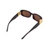 Balenciaga Side Logo Hollow Decoration Irregular Shape Sunglasses Women Sunglasses Brown 751515T00397623