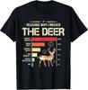 Humorous Deer Hunting T-Shirt for Men: Reasons I Missed the Deer