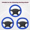 Universal Car Silicone Steering Wheel Elastic Glove Cover Texture Soft Multi Color Auto Decoration DIY Covers Car Accessories