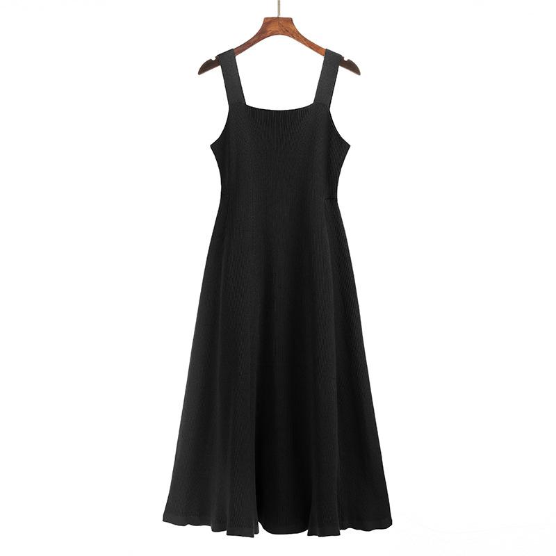 

Женское черное стильное платье с внутренними бретелями больших размеров XXXL чёрный