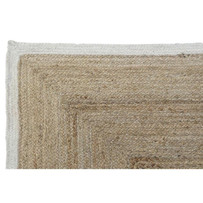 Tapis - DKD Home Decor - Blanc - Jute - Coton - 120 x 180 cm