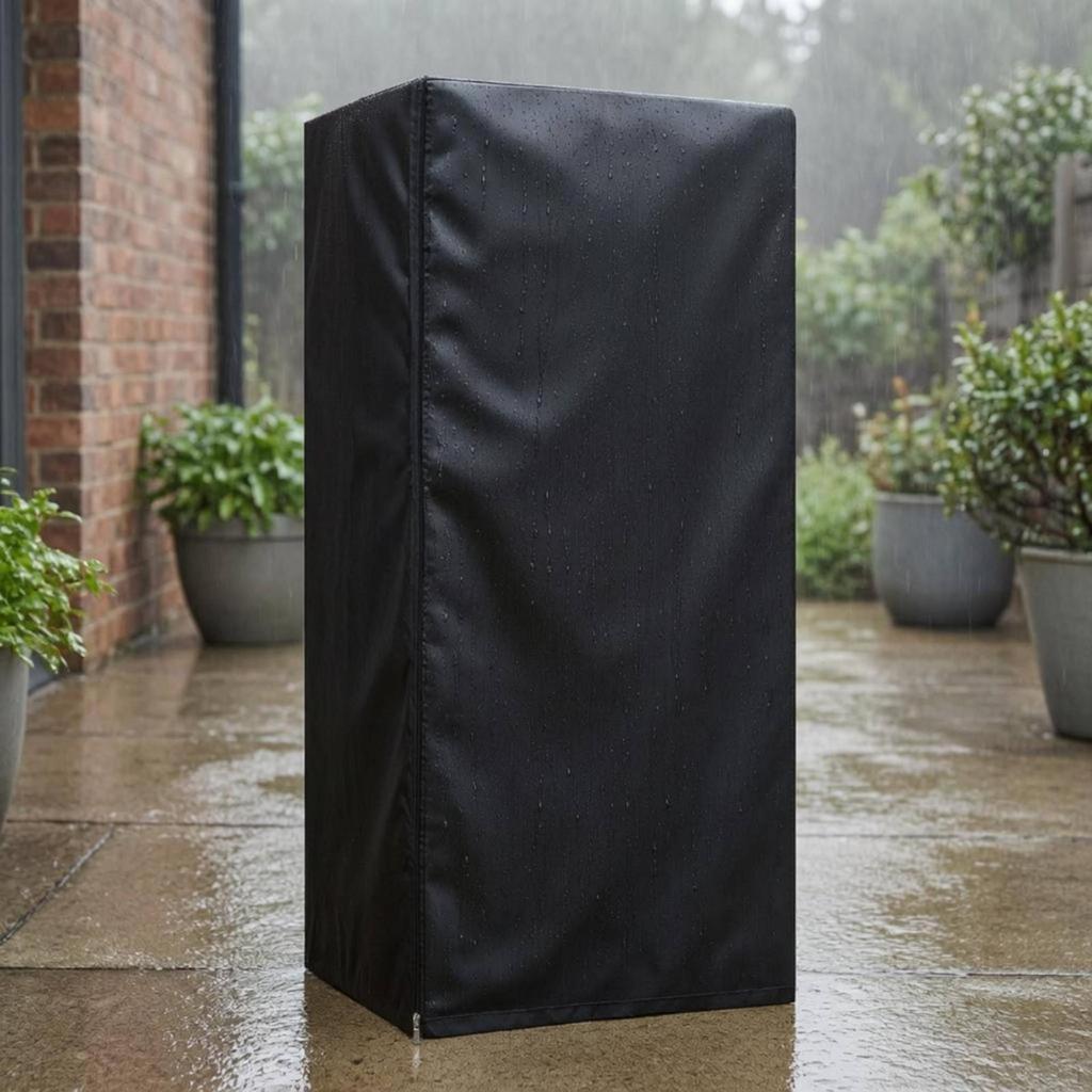 Upright Refrigerator Cover Oxford Cloth Vertical Fridge SilverCoated 56x59x87cm