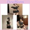 American Streetwear Sexy Crop Top Dress With Knit Fabric For Spring 2025