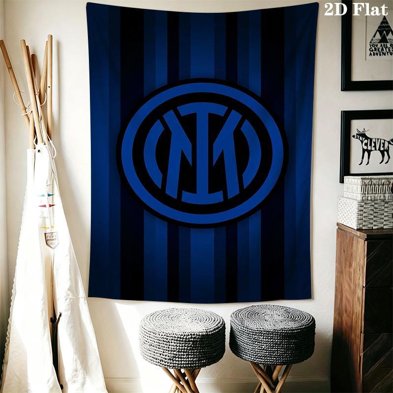 Inter Milan Emblem Wallpaper Bedding 1 Duvet Cover 2 Pillowcase Without Core Duvet Cover And Pillowcase Soft And Comfortable Bedding Set