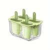 1PC Easy Release Popsicle Machine Leak-proof Cover Freeze Safe for Juice and Fruit Making 4 Homemade Popsicle Moulds