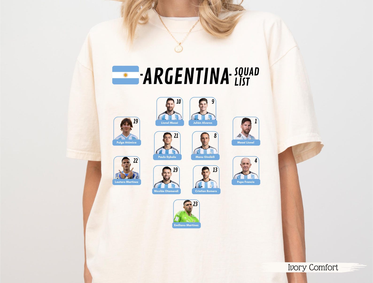 Argentina World Cup Shirt, Funny Argentina Squad List Meme Tee, Fifa World Cup 2026, Team Spirit Wear, Gift For Argentinian Friend Funny Tee 4XL