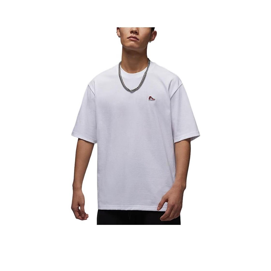 Nike Fashionable, Comfortable, Versatile Men s Short-Sleeve T-Shirt in White HJ2327-100 XL