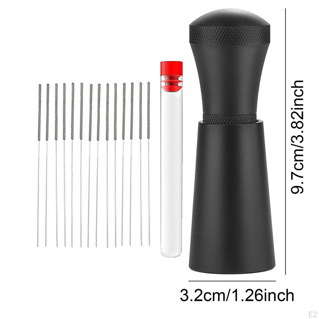 Coffee Stirrer Espresso Tool,with Holder,Professional,Aluminum Alloy,Pin Type Distributor,Hand