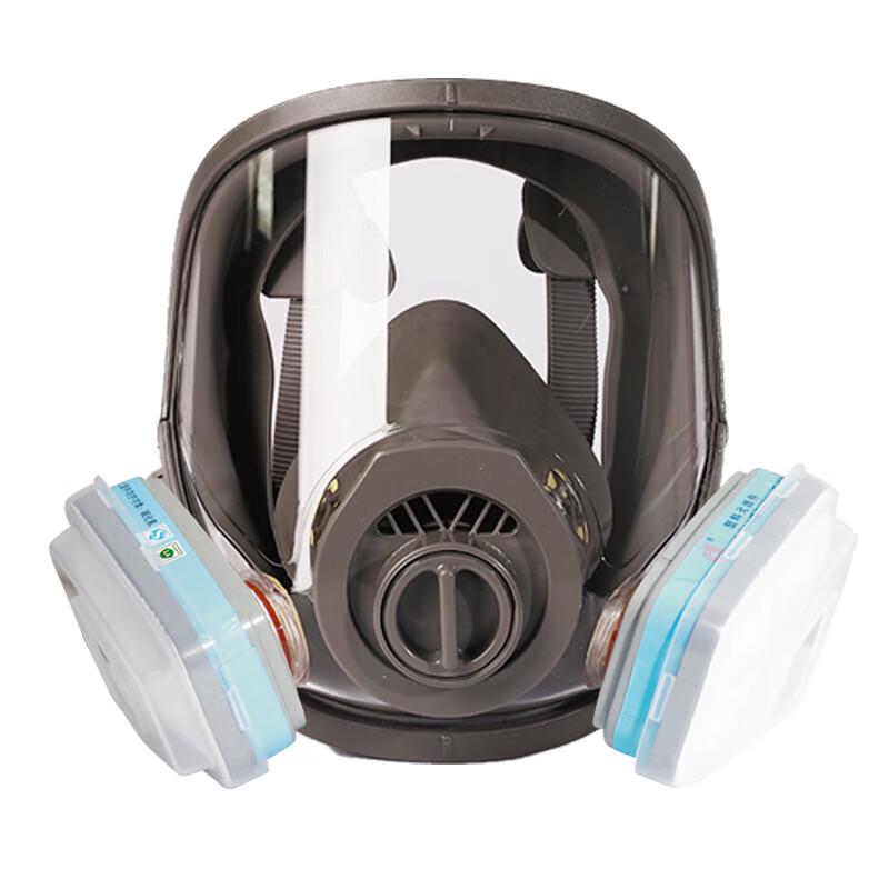 Puda MJ-4007 Full Face Gas Mask with H2S Filters
