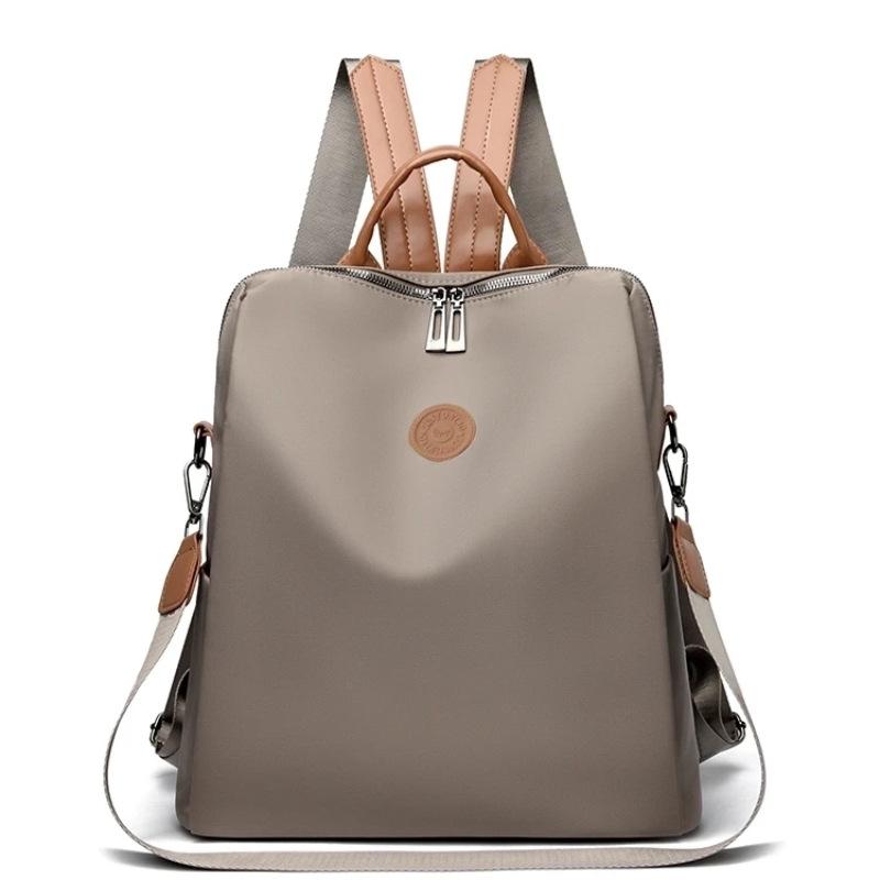 Backpack Women's 2025 New Trendy Simple Versatile Oxford Fabric Lightweight Large Capacity Travel Women's Commuter Shoulder Backpack